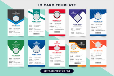 Print ready identity card design for business Vector Image