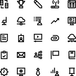 web design and development icons 5 vector image