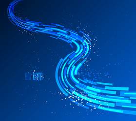 3d abstract dynamic lines in motion background vector image