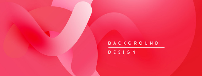 abstract red background smooth shapes overlap vector image