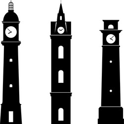 Clock towers vector