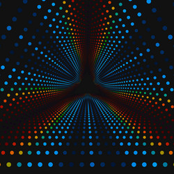 infinite triangular tunnel vector image