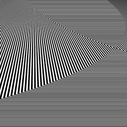 optical illusion abstract striped background vector image