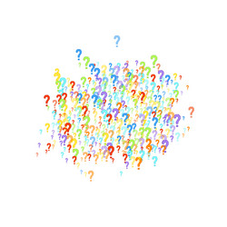 question marks quiz doubt survey faq public poll vector image