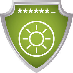 shield security password code vector image