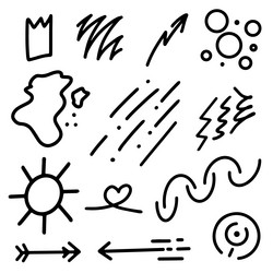 simple texture dots circle and arrows in trendy vector image