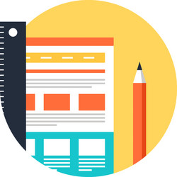 web design flat icon vector image