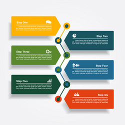 design template with elements and icons vector image