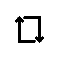 refresh and reload icon application perfect vector image