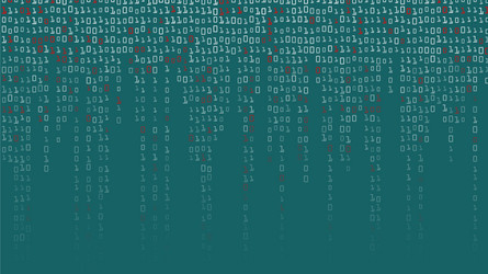 binary code background high-tech matrix vector image