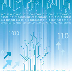 Electronic Circuit Board Pattern vector image