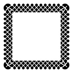 square pattern for decorative frame vector image