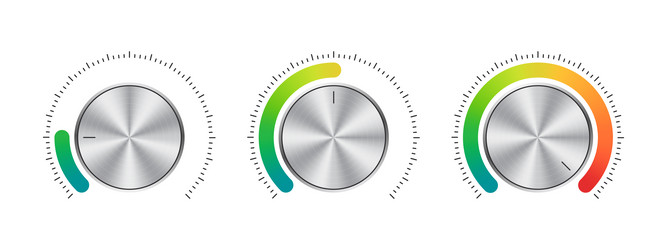 volume control mood scale satisfaction indicator vector image
