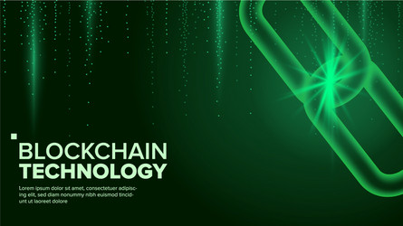 Blockchain digital code chain p2p vector