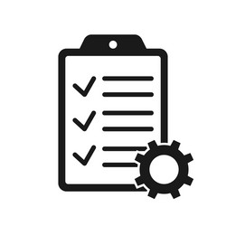car service check list outline icon linear style vector image