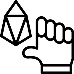 empower eon linear style icon design vector image