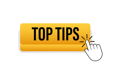 push button with text top tips vector image