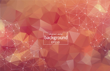 abstract multi red geometric polygonal background vector