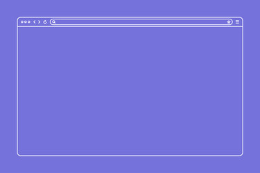 blank web browser internet page window vector image