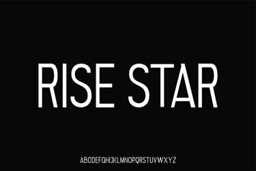 display alphabet font design suitable vector image