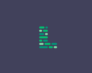 Dynamic Code L Logo - Abstract & Modern vector image