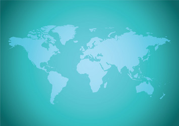 green gradient background with map of the world vector image
