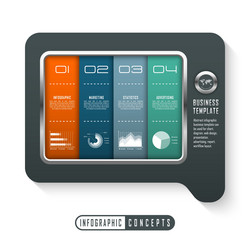 infographic timeline template for chart diagram vector image