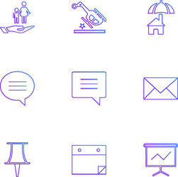 messages email document speaker sound eps vector image
