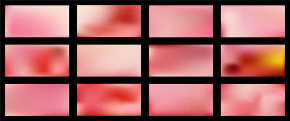 set smooth abstract colorful mesh backgrounds vector image