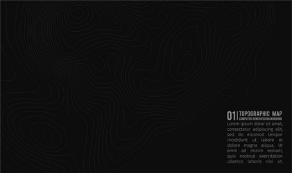 topographic map background with space for copy vector image