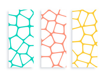 voronoi pattern grid lines mesh poster vector image