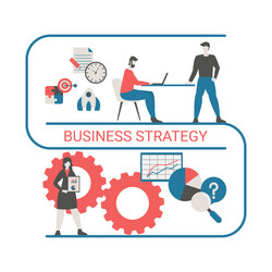 Business and marketing strategy concept vector