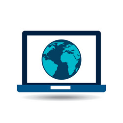 cloud computing design vector image