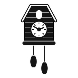 cuckoo clock striking showing time passing vector image