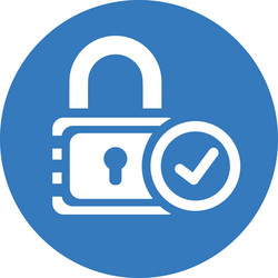 data privacy icon secure file vector image
