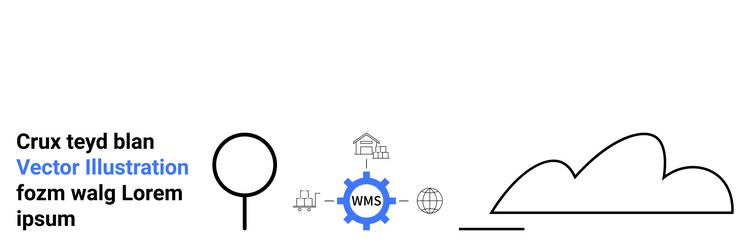 digital navigation concept with magnifier vector image