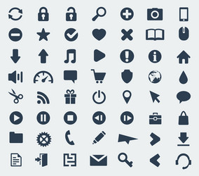 web and application icons set vector