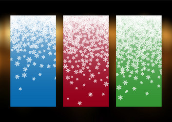 Merry christmas banner vertical background Vector Image