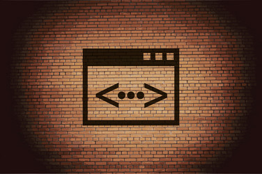 code icon symbol flat modern web design with long vector image
