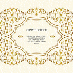 decorative frame elegant element vector image