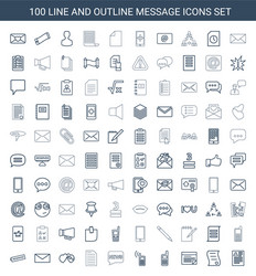 message icons vector image