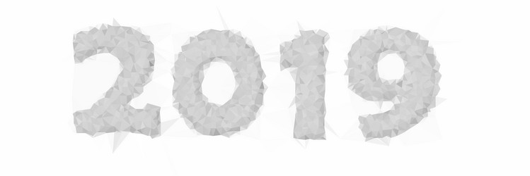 2019 triangular low poly mosaic abstract pattern vector image