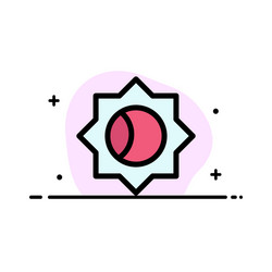 basic setting ui business flat line filled icon vector image