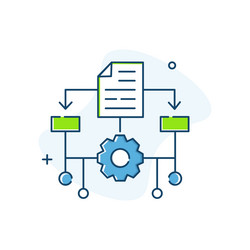 machine learning ml icon design vector image