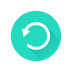 refresh reload circular shadow icon vector image