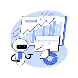 Robotic process automation abstract concept vector