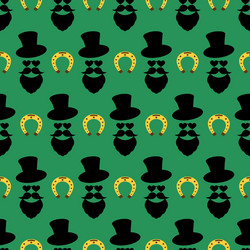 seamless pattern for patrick s day with stylish vector image