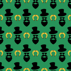 Seamless pattern for patrick s day with stylish vector