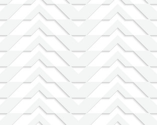 White 3d horizontally striped chevron vector