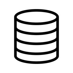 database icon vector image